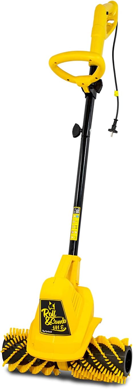 2026 Garland Roll&Comb 502E-V19 - Peinadora/Barredora césped artificial eléctrica enchufable - 1.600 W de potencia, 15'6 kg de peso, ancho de trabajo 40 cm con altura regulable. Saco de recogida de 40 l. Apto para superficies hasta 350 m2.