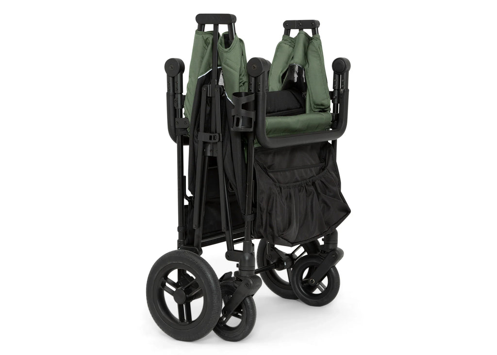 Carrito-Paseador Jeep Wrangler Deluxe para 4 Niños – Capota Desmontable, Bolsa Térmica, Asientos Modulares, Almacenamiento XXL, Ruedas Antipinchazos, Manillares Ajustables