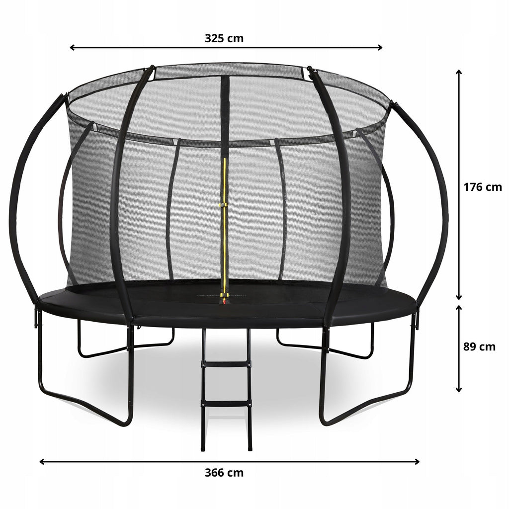 Sicheres Gartentrampolin für Kinder und Erwachsene, groß, 366cm, XXL, 150kg