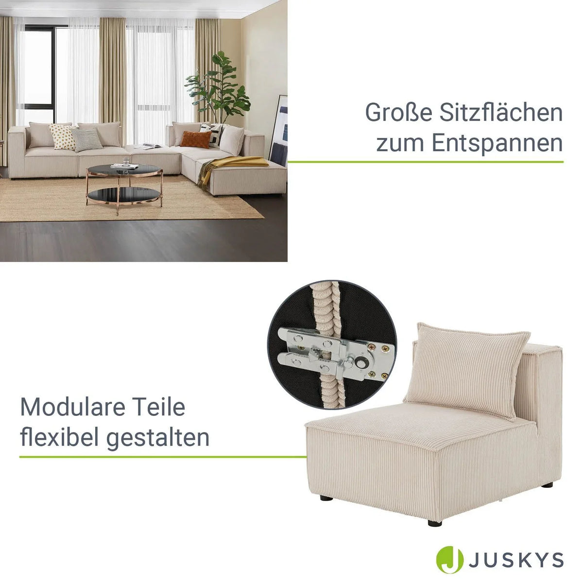2025 Sofá modular Domas XXL – salón modulable