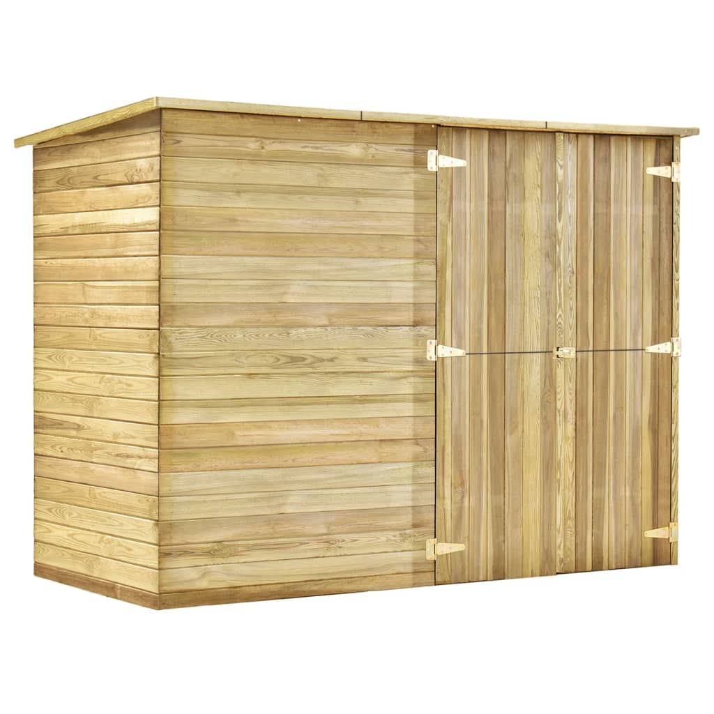 2025 Gartenhaus imprägniertes Kiefernholz 232x110x170 cm v6133
