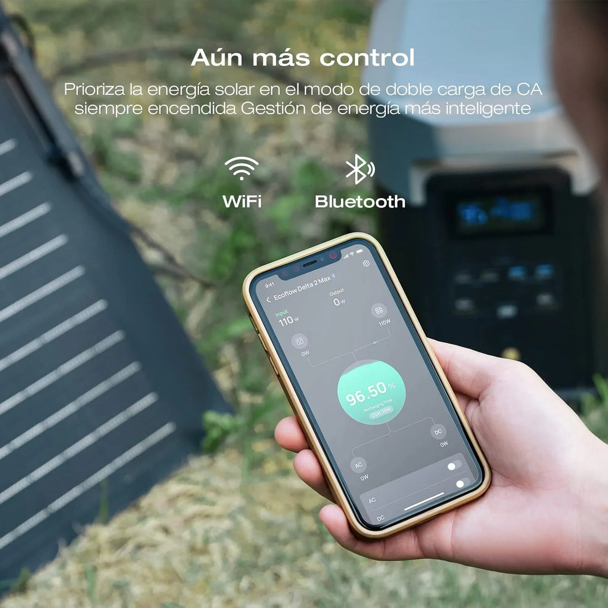 EcoFlow DELTA 2 Max Portable Power Station, 2048Wh, 3000 AC Cycles LFP Battery 80% Charge in 53mins, Power Up to 3100W Quiet Solar Generator for Home/Caravan/Camping