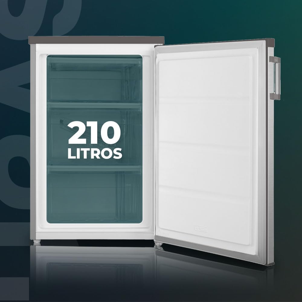 Svan Gefrierschrank Inox SCV855500EX. 85 Liter Fassungsvermögen, wechselbarer Türanschlag, geringe Geräuschentwicklung, Energieeffizienzklasse E