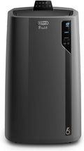 Pingüino PACEL112 Silent Aire Acondicionado Portátil Silencioso con Tecnología Eco Real Feel y Cool Surround, Función Deshumidificadora, 2.9 kW, 63 dB, Plástico, Negro, Clasa A, hasta 110m3