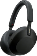 Sony WH-1000XM5 Noise Cancelling, Bluetooth Over-Ear Headphones, Crystal Clear Calls, Hi-Res, 360 Reality Audio, 30h Battery, Fast Charge, Includes Hard Case, iOS, Android - Black