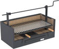 Imex El Zorro – Schubladen-Grill mit Schamottstein | 90x48x65 cm | Robuste Stahlkonstruktion und hohe Wärmespeicherung | Ideal für Holzkohle- und Holzgrills im Freien