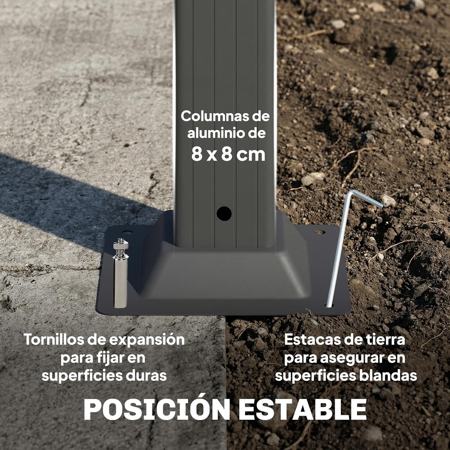 Outsunny Pérgola de Jardín 3x5,7 m, Cenador de Jardín con Techo de Lamas Ajustable a 90°, Manivela, Estructura de Aluminio, Protección UPF50+, Pabellón para Exterior, Patio, Terraza, Gris Oscuro