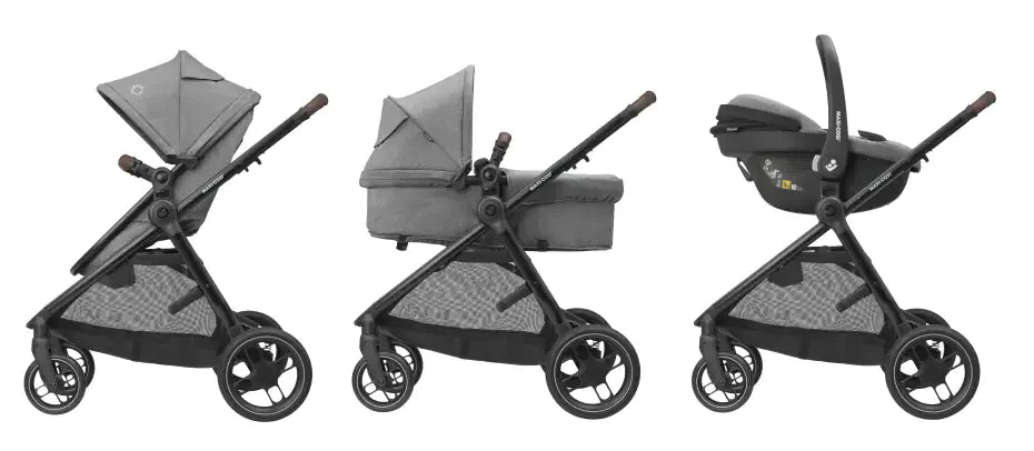 Maxi Cosi Zelia S Trio T/System – Cochecito 3 en 1 Completo y Versátil