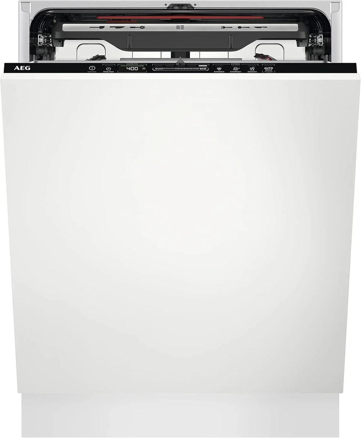 AEG FSB64907Z Integrated Dishwasher, 60 cm, 14 Place Settings, AirDry Drying, Satellite Sprinkler Arm, Glassware, 7 Programs, 3 Temperatures, 44 dB(A), 6000 Series, Class C