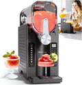 SLUSH Maschine für Zuhause | Slushy Maker & Eismaschine mit 6 Programmen | 2,6L Slush Eis Maschine für Cocktails, Slush-Eis, Softeis, Frappe, Milchshakes | Selbstreinigend | Schwarz/Silber