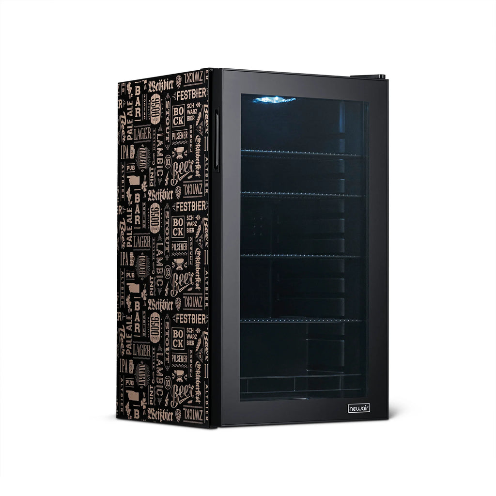 2025 Newair® Refrigerador de Bebidas Independiente "Cervezas del Mundo" – 126 Latas – 18,5"