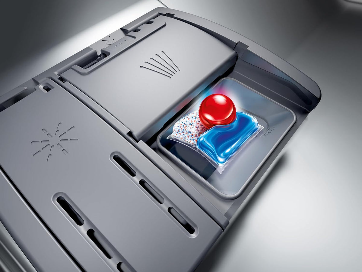 Bosch - Lavavajillas Libre Instalación, 60 cm, Serie 4, Home Connect, Motor EcoSilence, Acero, SMS4EMI06E
