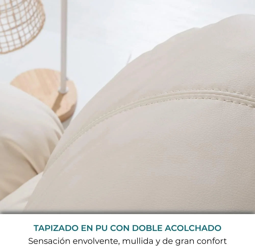 Don Descanso - Sillón Masaje Relax Calor Trevi Negro Reclinable 160º con 8 Motores Silenciosos, Calor Lumbar, Sist. Masaje 4 Zonas y Acabado en PU Anti-Cuarteo [Incluye Mando]. Ideal Gente Mayor