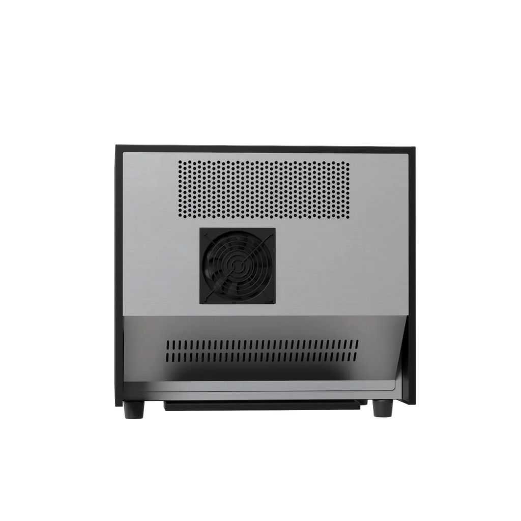 2025 Nevera para vino JINJUNYE, enfriador compacto para 12 botellas, mini bodega de mostrador con control de temperatura, nevera para vino independiente con puerta de vidrio para el hogar, oficina, bar, regalo para hombres