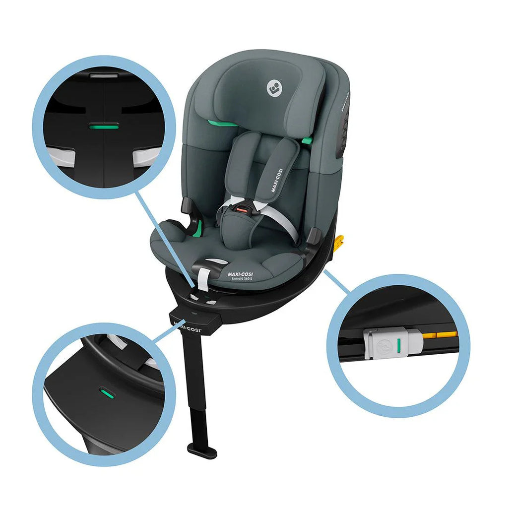 Maxi-Cosi Emerald 360 S Silla de Coche - Tonal Graphite