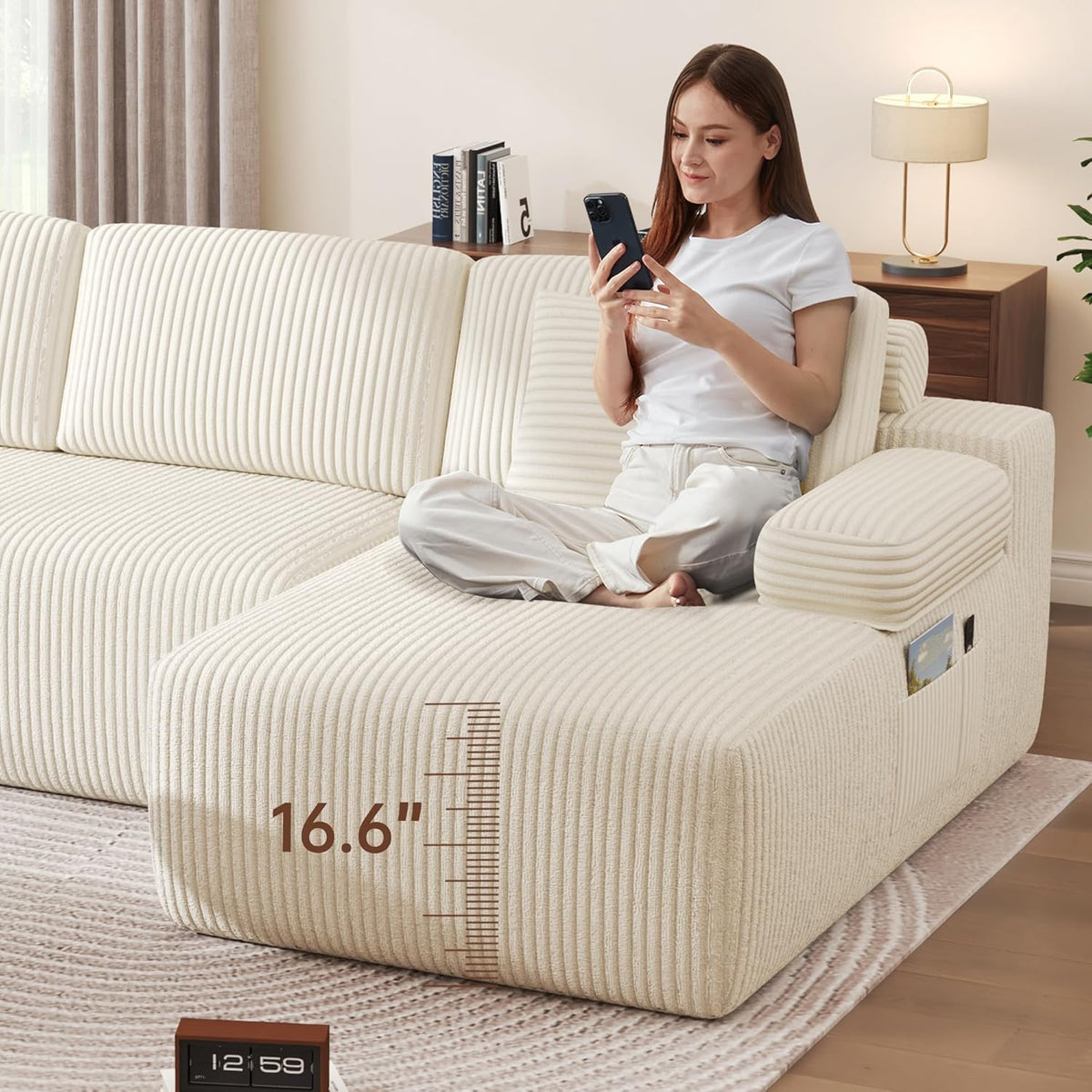 DURASPACE Cloud-Schnittsofas für das Wohnzimmer