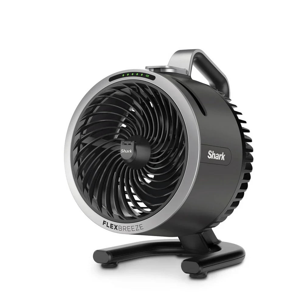 2025 Ventilador con nebulización Shark FlexBreeze HydroGo FA050UK – Solución portátil de enfriamiento ultra potente para interior y exterior (Carbón)