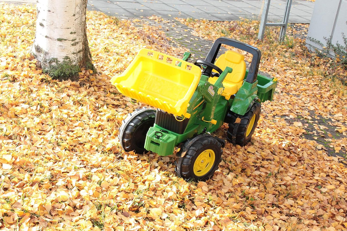 Rolly Toys 710379 John Deere 7930 - Tractor a Pedal, 3-8 años con Carga Frontal, Compartimento de Transporte