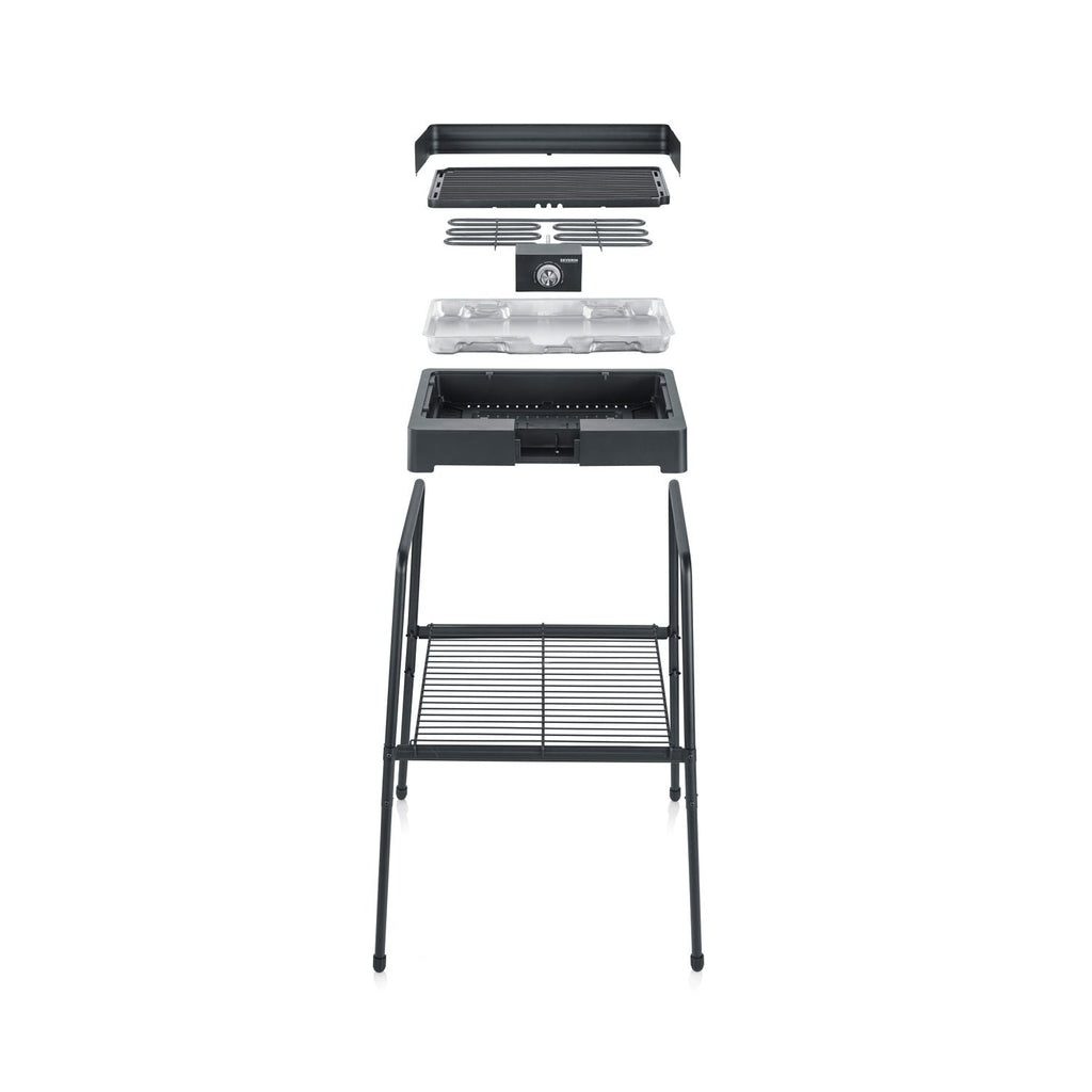 Barbacoa Con Patas Con Parrilla Acanalada 2200 W Pg 8568 Severin