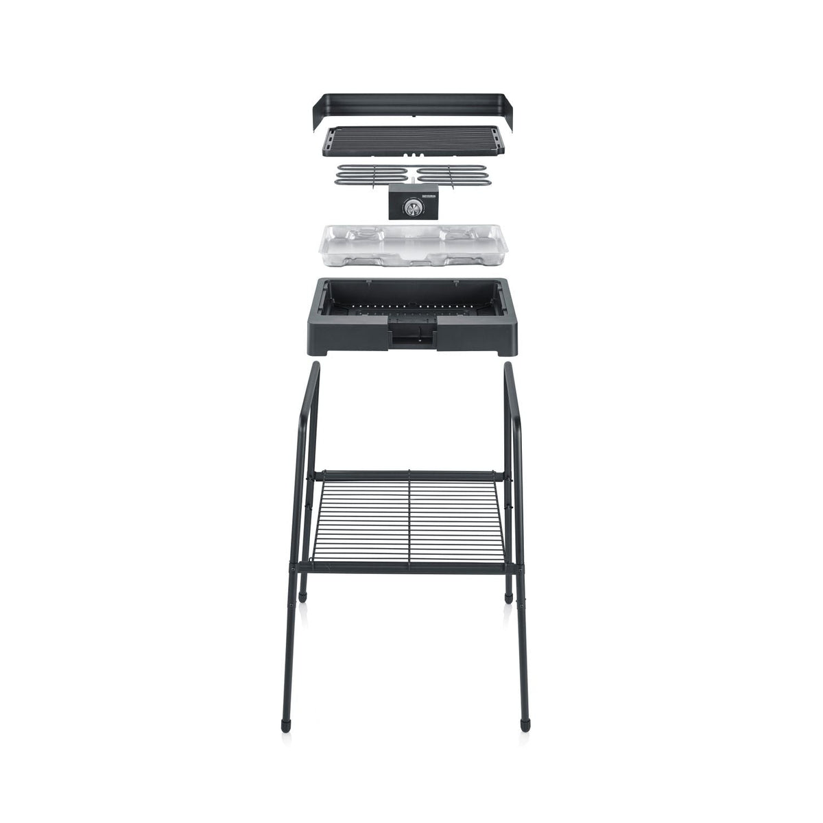 Barbacoa Con Patas Con Parrilla Acanalada 2200 W Pg 8568 Severin