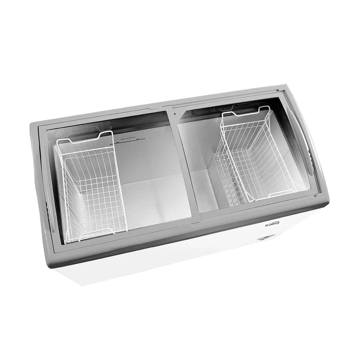2026 Weißer Gefrierschrank 125,5x89 cm mit 254 Litern und zwei Fächern