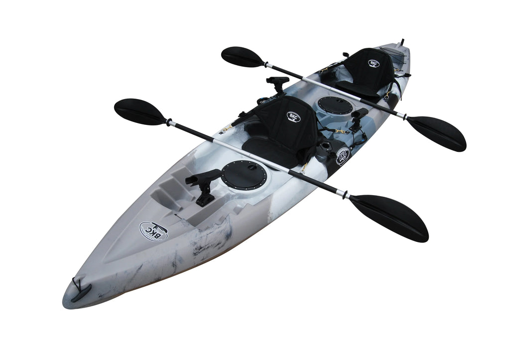 2026 Kayak de pesca tándem BKC TK181 de 3,9 m para 2 personas con asientos acolchados y remos