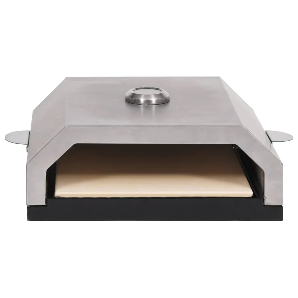 Horno de pizza con piedra de cerámica para barbacoa carbón gas v1474