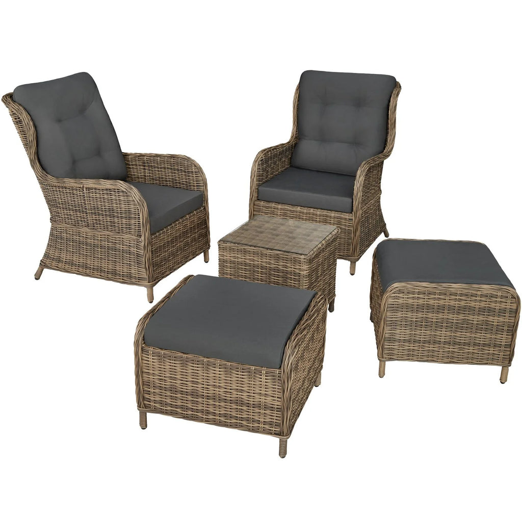 Rattan-Set Benissa – Natur