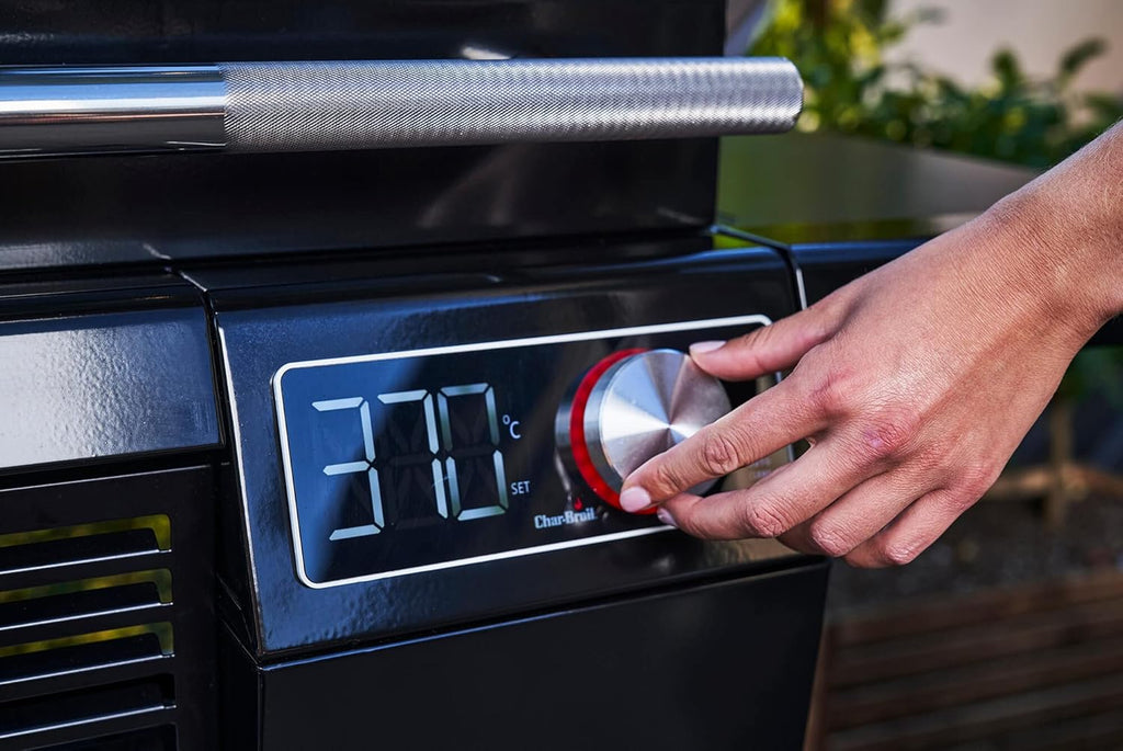 Char-Broil SMART-E Elektrogrill – Grill mit E-POWER 90–370°C, präziser Temperaturkontrolle, Reinigungsfunktion – Optimal für Kochen im Freien, Garten und Terrasse