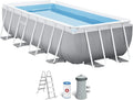 INTEX 55243 - Rectangular Detachable Pool with Prism Frame Filter