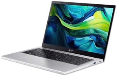 acer Aspire Go 15 - 15,6" Laptop (Intel Core i7 13620H, 16 GB DDR5 RAM, 1024 GB SSD, Windows 11 Home, Intel UHD Graphics) Silberfarben, QWERTZ Tastatur Deutsch mit Nummernblock