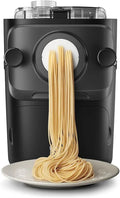 Philips Pasta- und Nudelmaschine der 7000er Serie – ProExtrude Technologie, automatische Wiegefunktion, vollautomatisch, 8 Formscheiben, Schwarz (HR2665/93)