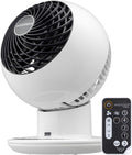 Iris Ohyama Woozoo, 30m², Ventilador de mesa, Blanco, 5 velocidades, Mando a distancia, Oscilación multidireccional, Silencioso, Potente, Escritorio, Portátil, Sobremesa, Fan, Ventoinha, PCF-SC15T