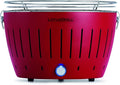 LotusGrill G-RO-34 - rauchfreier Holzkohlegrill 35 x 26 x 23.4, rot