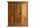 Armarios de tres puertas de madera 150x60x200 cm marrón - diseño clásico - para dormitorio