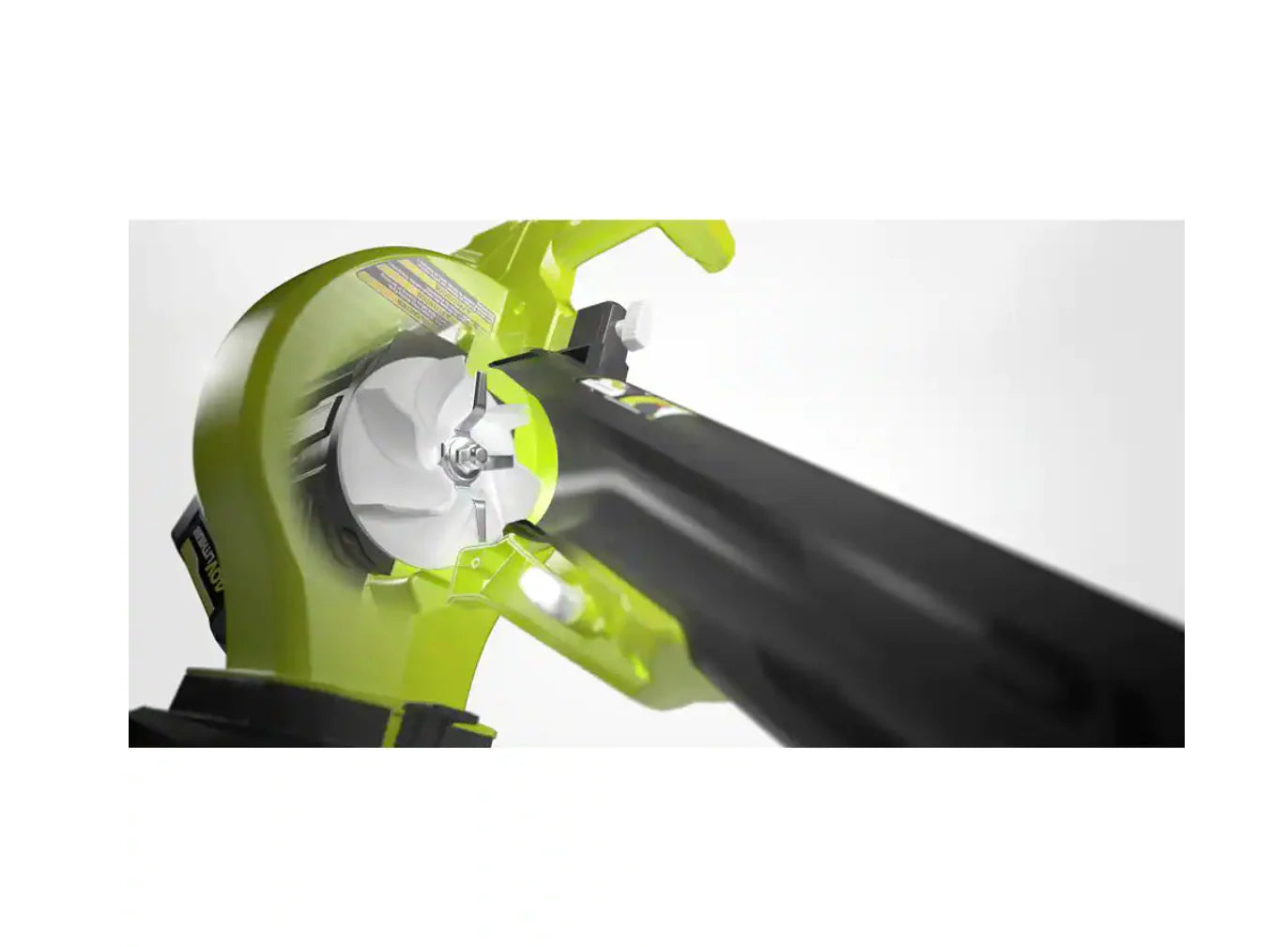 2025 Aspiradora y Soplador de Hojas Inalámbrico RYOBI RY40451BL 40V 110 MPH 525 CFM con 2 Baterías y 2 Cargadores