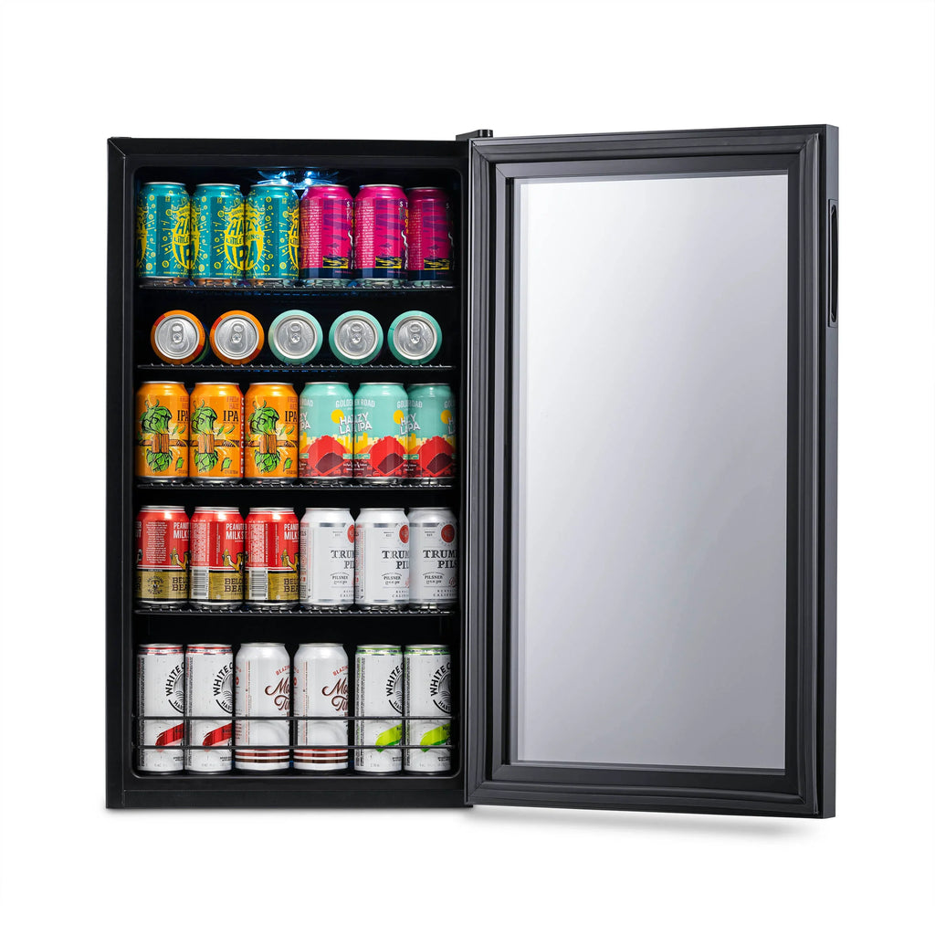 2025 Newair® Refrigerador de Bebidas Independiente "Cervezas del Mundo" – 126 Latas – 18,5"