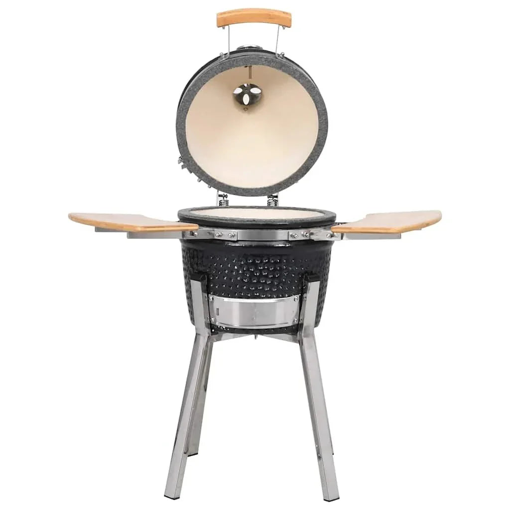 Kamado Barbacoa Parrilla Y Ahumador Cerámico 81 Cm Vidaxl