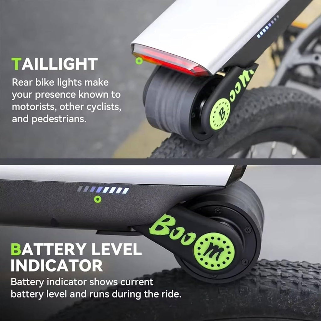 Kit ConversióN Bicicleta EléCtrica + Adaptador Tija SillíN 6 Velocidades, MáX. 15,5 Mph, 2 Kg Ligero De Transportar + Control De AplicacióN, Bueno Para Bicicletas MontañA Y Carretera