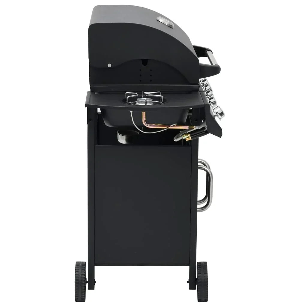 VidaXL Gasgrill mit 4+1 Brennern Schwarz