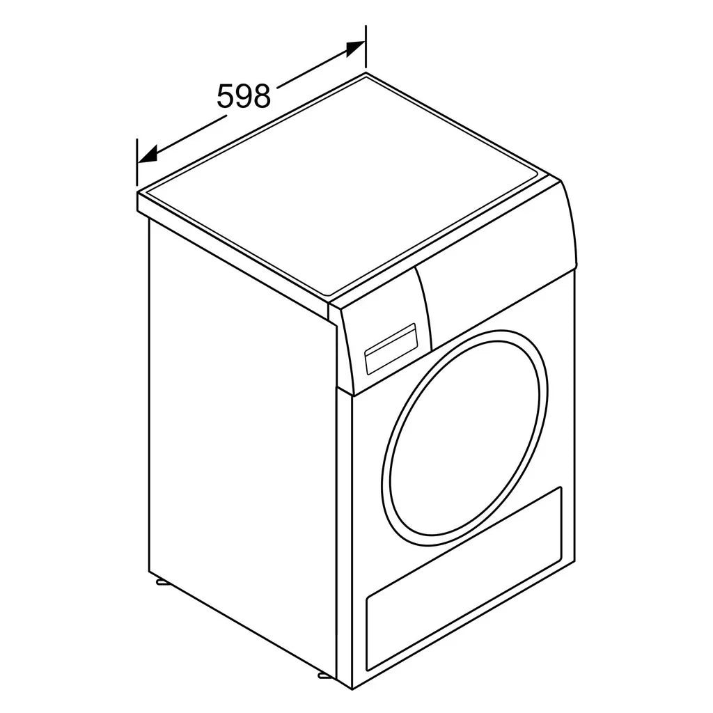 2026 Secadora de bomba de calor Bosch Serie 6 WQG235DH0 8 kg blanco A+++