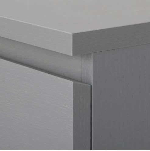Cómoda MALM de 4 cajones IKEA, gris, 80x100 cm