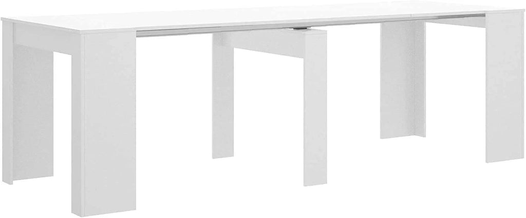 Mobelcenter - Mesa de Comedor Consola Extensible, Mesa para Salón recibidor o Cocina, Mesa Fuelle Extensible, Color Cemento (1127)