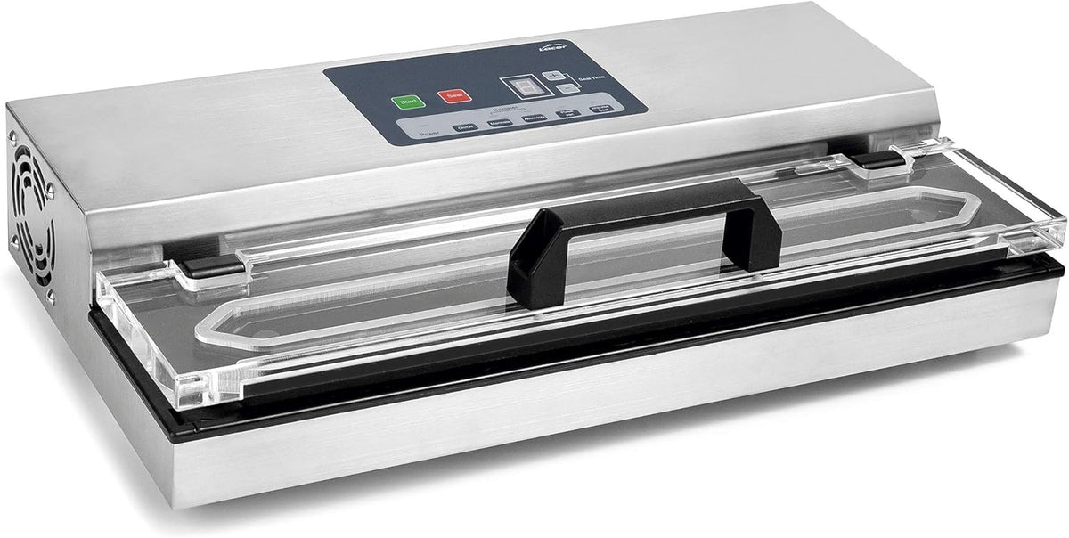 Lacor - 69540 - Vakuumiergerät, Folienschweißgerät, Lebensmittelversiegelungsgerät, Edelstahl, BPA-frei, luftdichte Versiegelung, 650W, 40cm, Inox