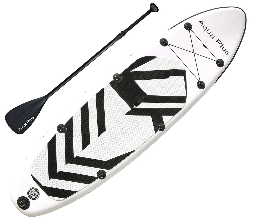 2025 Aqua Plus aufblasbares SUP – 15 cm dick, für alle Könnerstufen, Paddleboard, iSUP mit Pumpe und Reisetasche, Jugendliche/Erwachsene