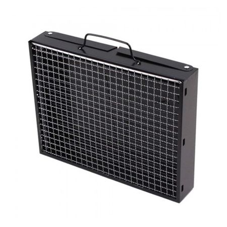 Faltbarer tragbarer Holzkohlegrill für BBQ mit Grillrost 35x27x20cm