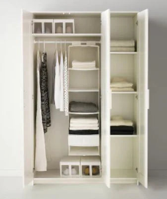 2026 IKEA Kleiderschrank mit 3 Türen BRIMNES, weiß, 117x190 cm
