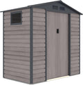 Gardiun Metallgerätehaus Surrey 2,71 m² Außen 213x127x211 cm aus Stahl mit Seitenfenster und Holzmaserungs-Effekt
