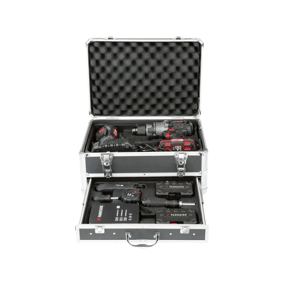 2026 Taladro Percutor Inalámbrico PARKSIDE PERFORMANCE con Accesorios »PSBSAP 20-LI B2«, 20 V