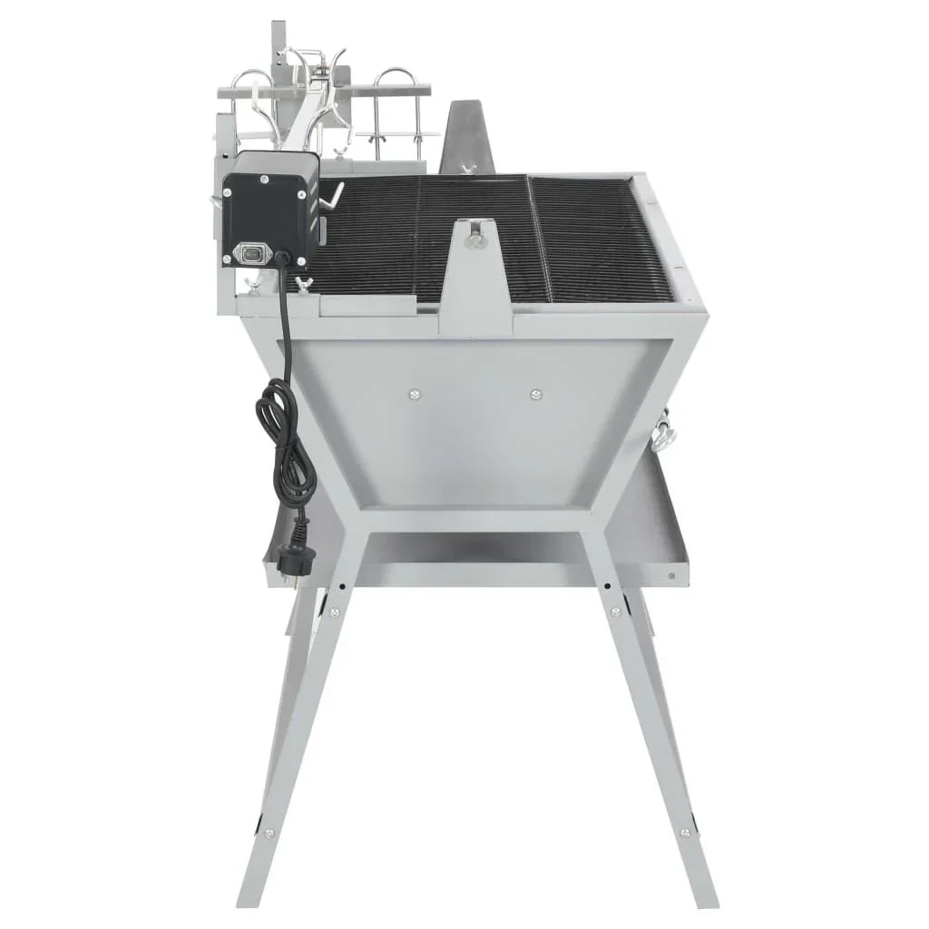 Asador Barbacoa De Hierro Y Acero Inoxidable Vidaxl
